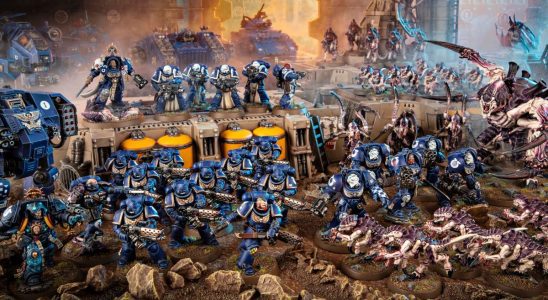 Ultramarines and Tyranids clash on the battlefield in Warhammer 40,000 Leviathan