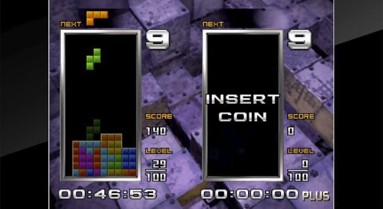 Arcade Archives Tetris The Absolute Le gameplay du Grand Maître 2 Plus