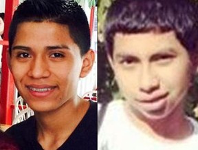 Jorge Tigre, à gauche, et Justin Llivicura étaient deux des quatre adolescents assassinés par des membres du gang MS-13 en 2017.