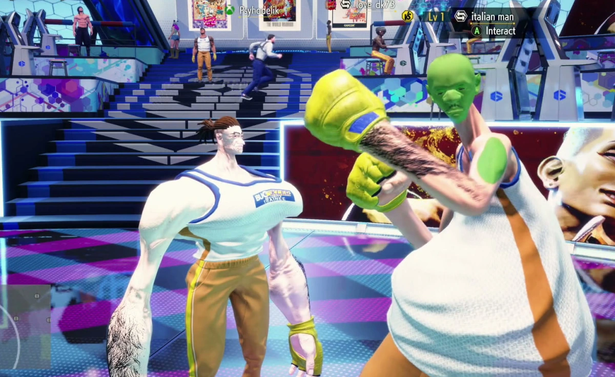Les personnages personnalisés les plus étranges de Street Fighter 6 - masque vert à long cou