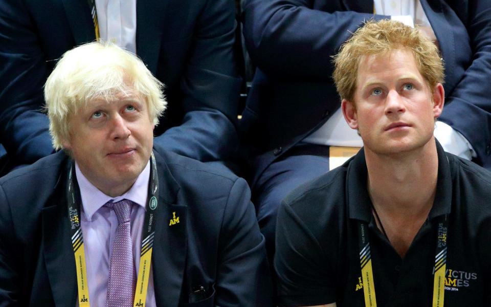 Boris Johnson et le prince Harry - Getty 