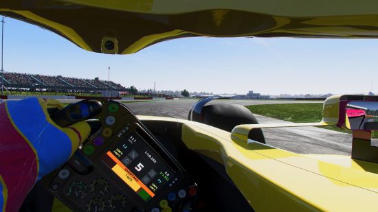 Revue F1 23 : une image du jeu de course en vue cockpit