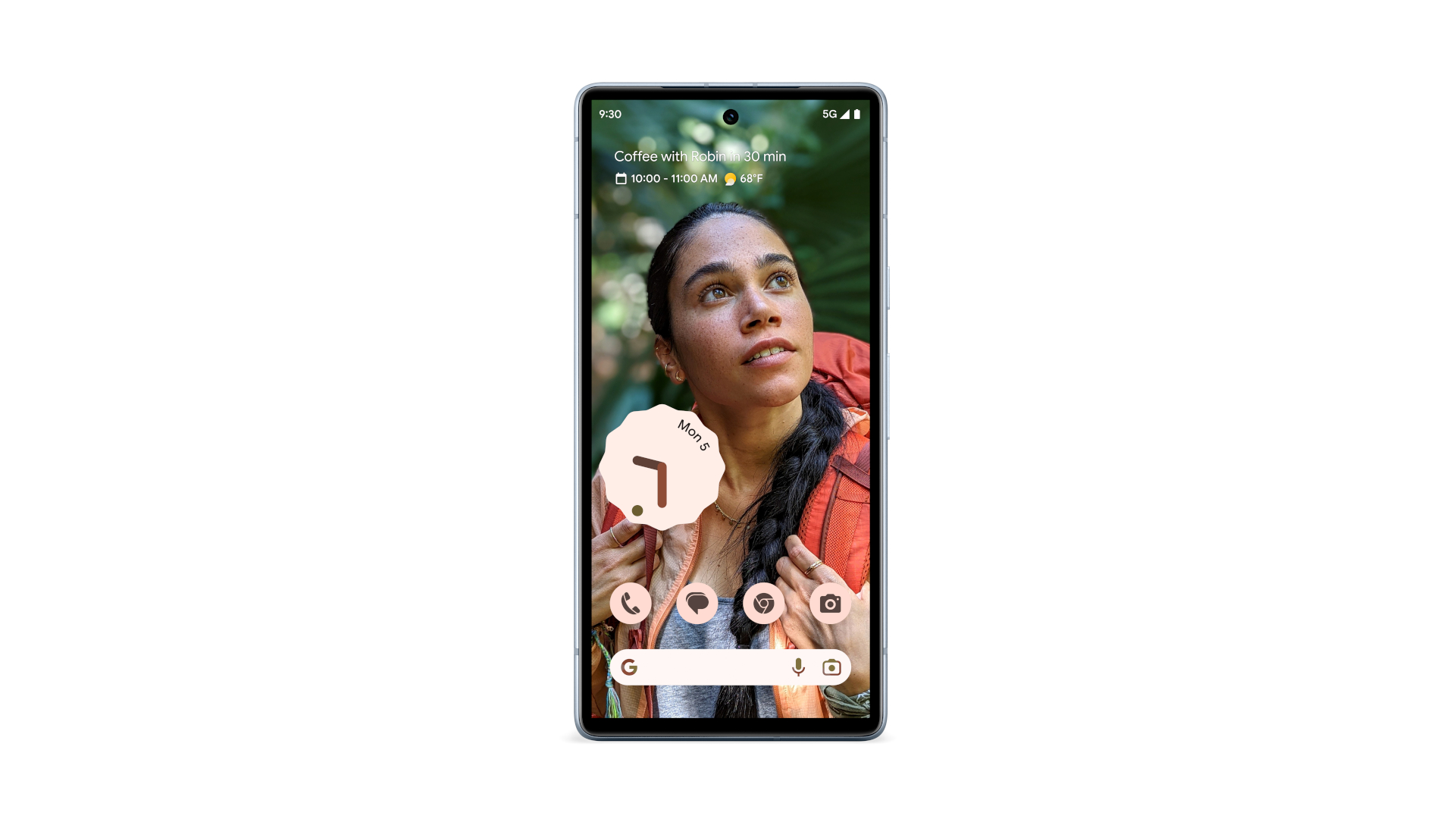 Capture d'écran du nouveau fond d'écran cinématographique sur les téléphones Pixel.