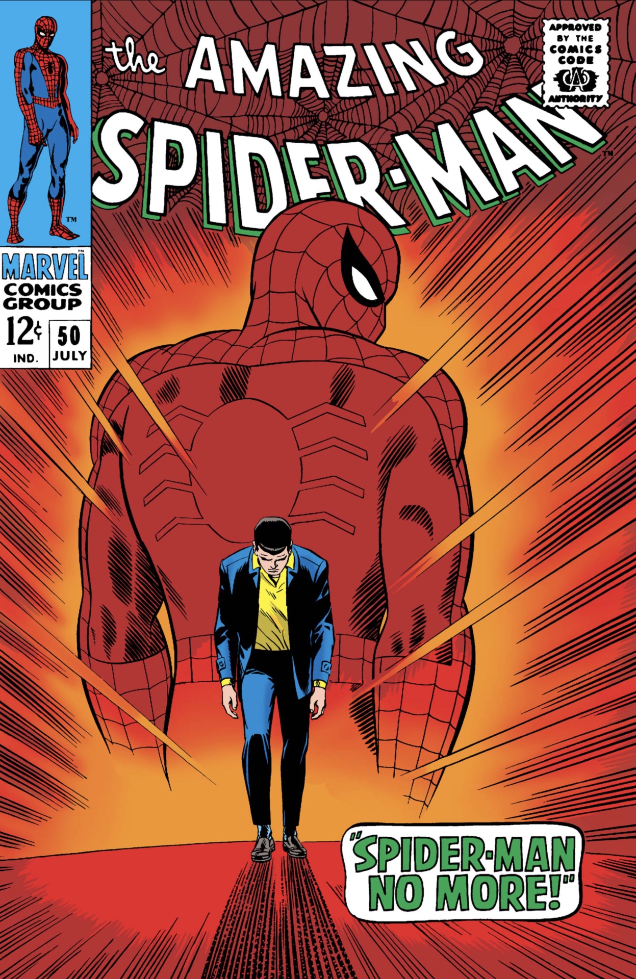 Incroyable couverture de Spider-Man # 50