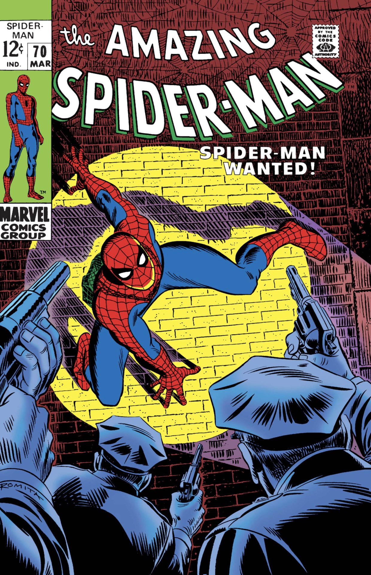 Incroyable couverture de Spider-Man # 70