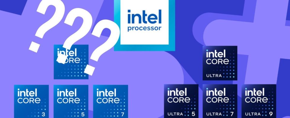 New intel branding structure graphic with a gamesradar background, showing 3 question marks over the top