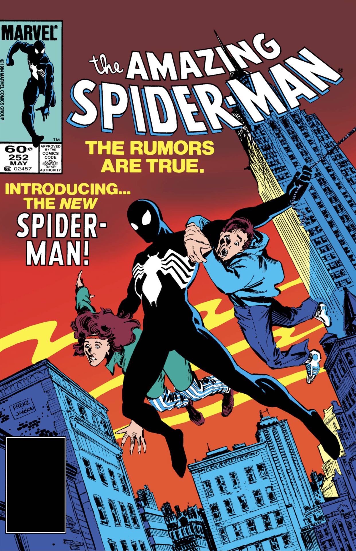 Incroyable couverture de Spider-Man # 252