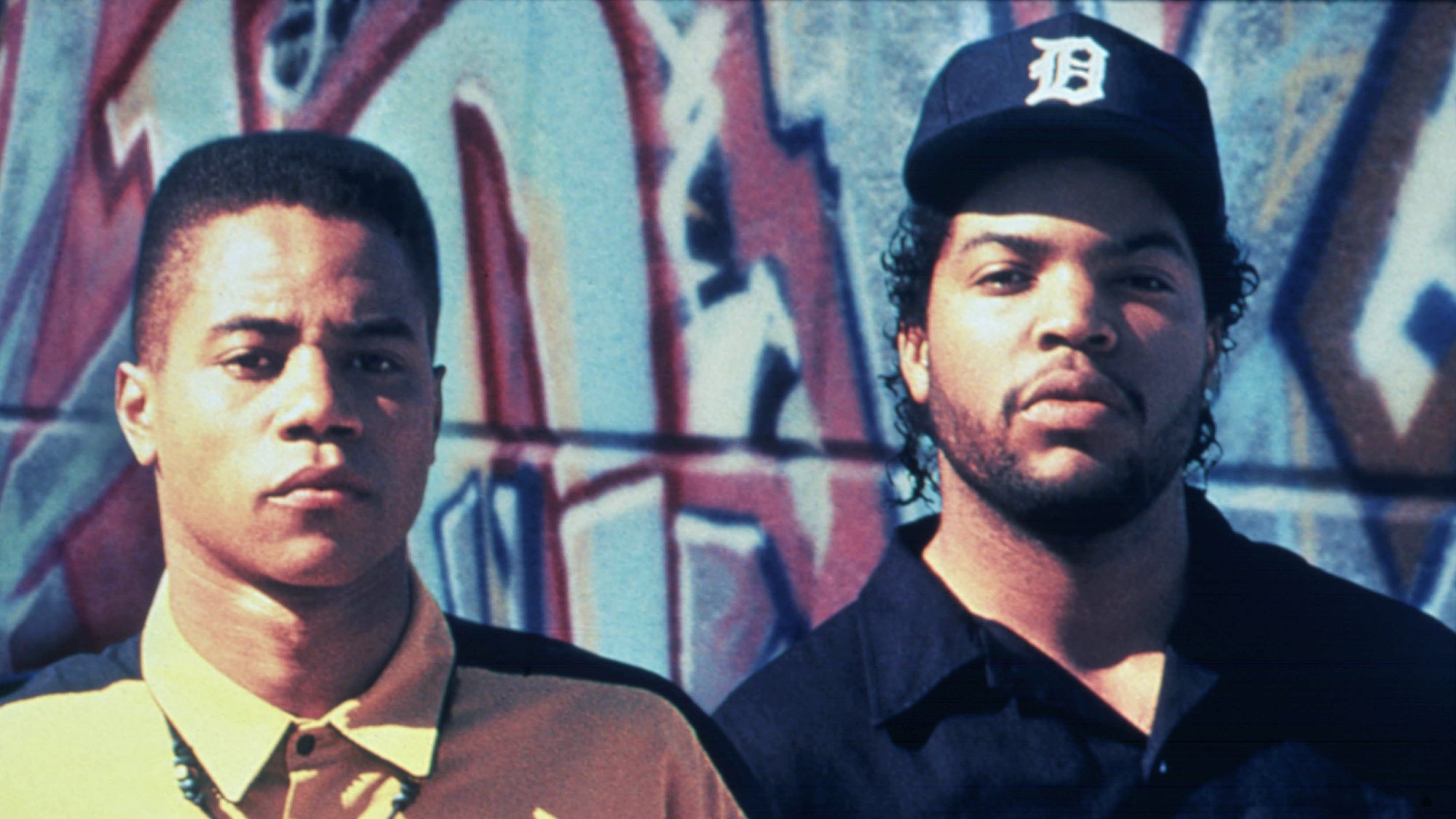 (L, R) Cuba Gooding Jr et Ice Cube dans Boyz n the Hood