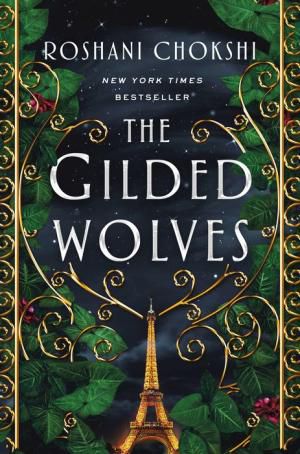 couverture de The Gilded Wolves de Roshani Chokshi, vert avec des touches d'or