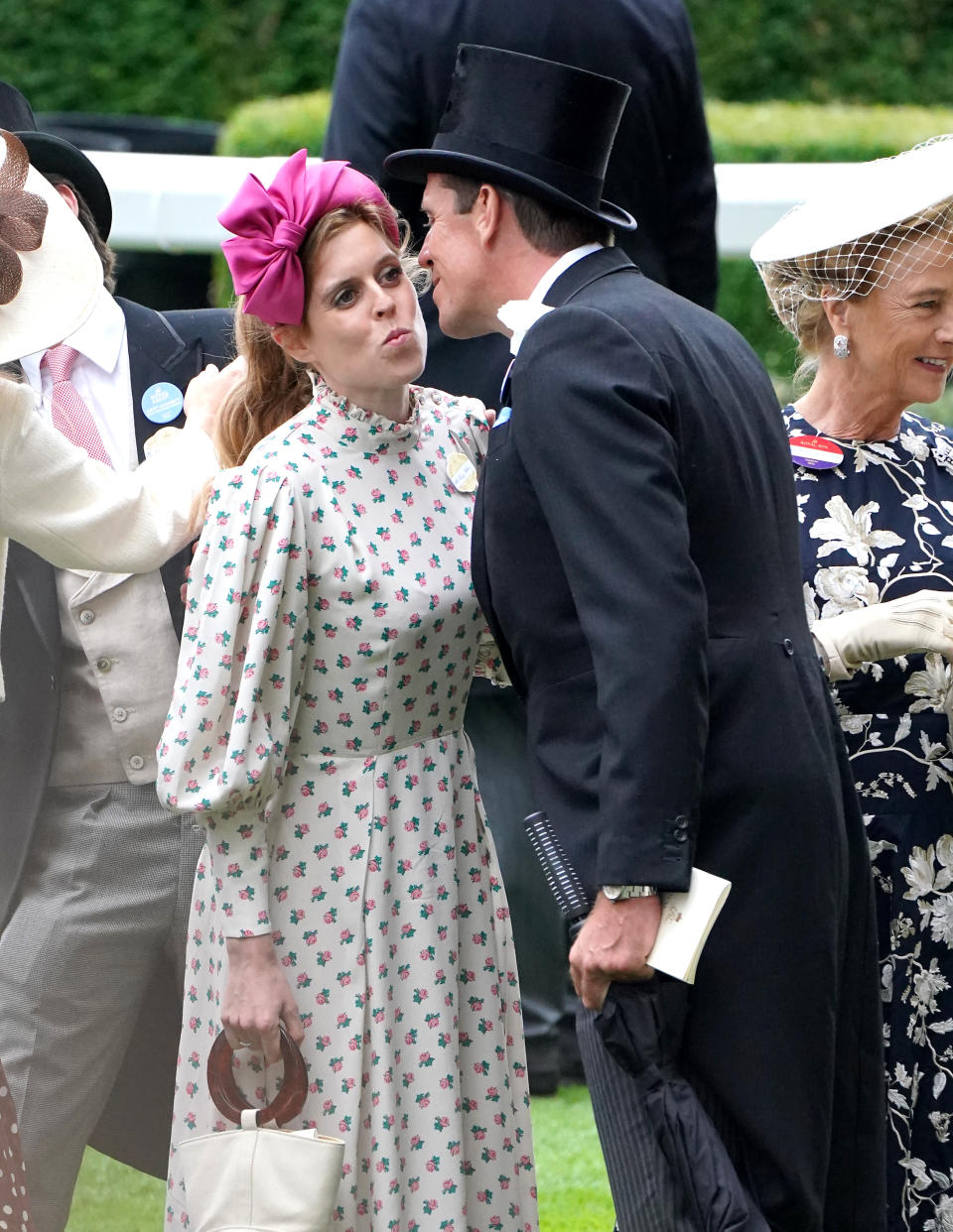 La princesse Beatrice (à gauche) au cours de la première journée de Royal Ascot à l'hippodrome d'Ascot, Berkshire.  Date de la photo : mardi 20 juin 2023. (Photo de Jonathan Brady/PA Images via Getty Images)