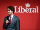 Le premier ministre Justin Trudeau lors d'un événement pour les partisans libéraux en 2022. 