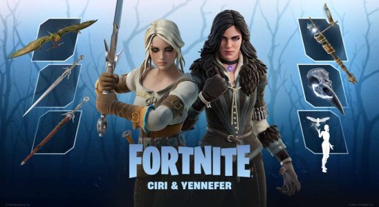 Fortnite ajoute les skins Ciri et Yennefer de The Witcher, ainsi que des cosmétiques connexes gratuits
