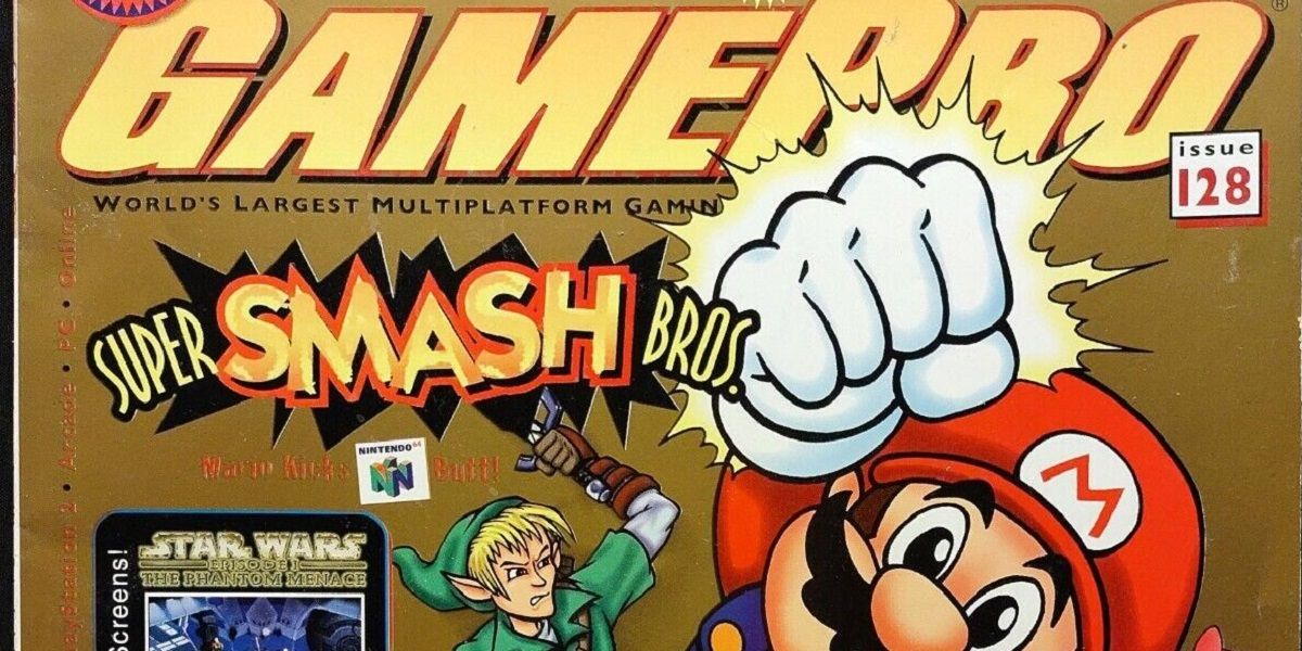 Couverture du magazine GamePro avec les personnages Nintendo Link et Mario