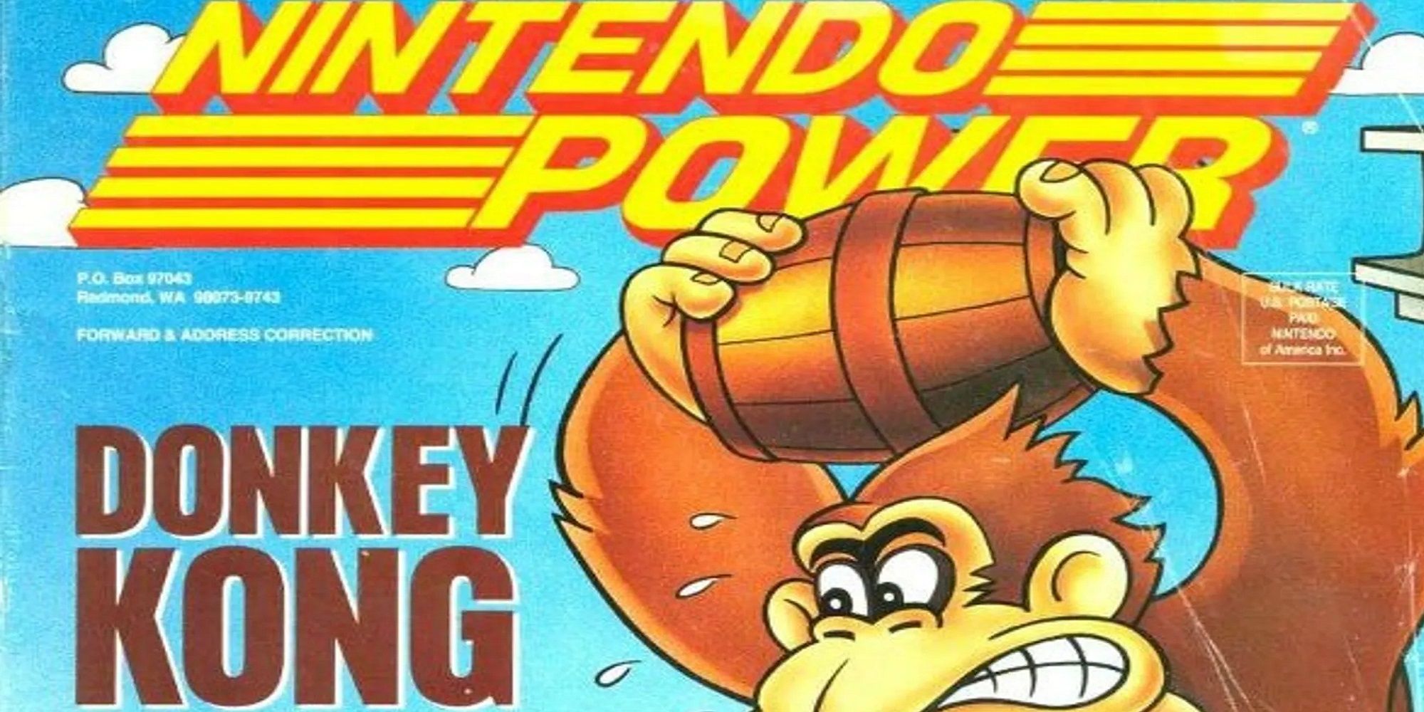 Couverture Nintendo Power avec Donkey Kong
