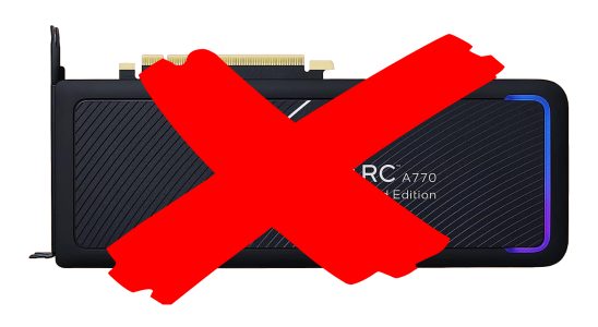 Le GPU Intel Arc A770 Limited Edition n'est plus