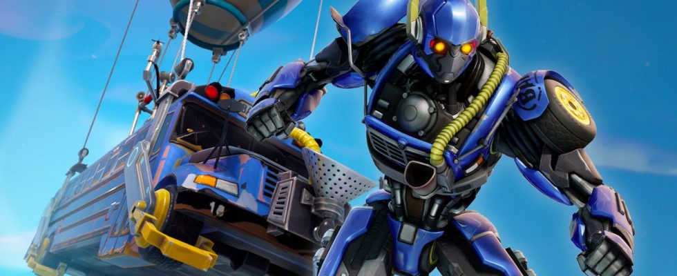 La collaboration Transformers de Fortnite vous permet enfin d'être le Battle Bus