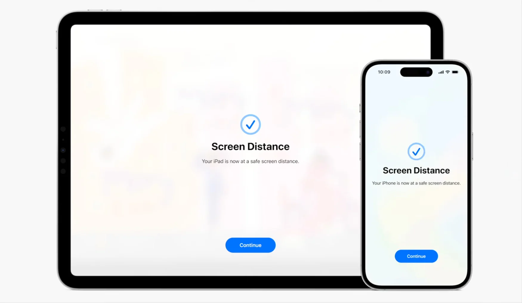Le paramètre de distance d'écran d'Apple indiquera aux utilisateurs s'ils sont suffisamment éloignés d'un écran pour réduire les risques de dommages visuels. 