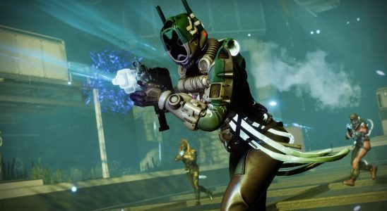 Destiny 2 lost sector rotation - a warlock with an SMG in Salvage