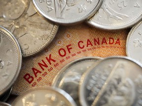Le libellé de la Banque du Canada sur un billet de 50 $ canadien est photographié à Ottawa le mercredi 11 janvier 2023.