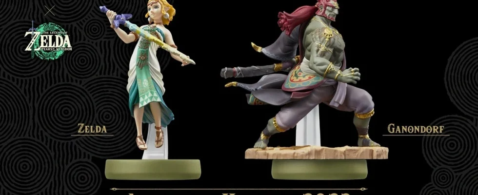 Tears of the Kingdom Zelda and Ganondorf amiibo visuals