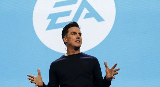 Andrew Wilson, chief executive officer of Electronic Arts Inc. (EA), speaks during the company