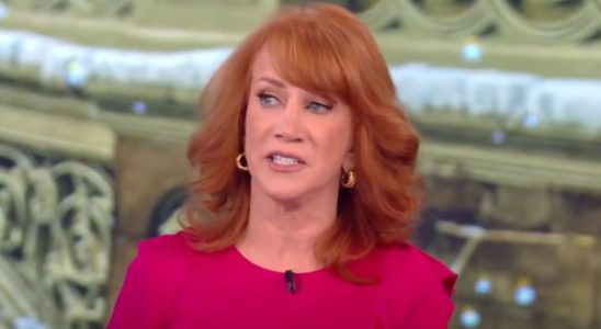 Kathy Griffin appearing on The View