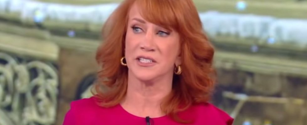 Kathy Griffin appearing on The View