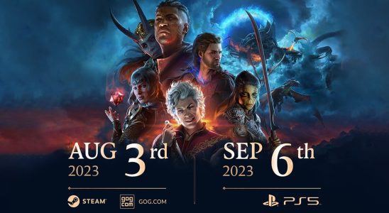 La date de sortie de Baldur's Gate III reportée au 3 août pour PC, reportée au 6 septembre pour PS5