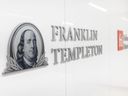 Signalisation dans les bureaux de Franklin Templeton Investments à New York.