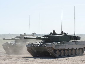 Un char Leopard 2A4 des Forces canadiennes.