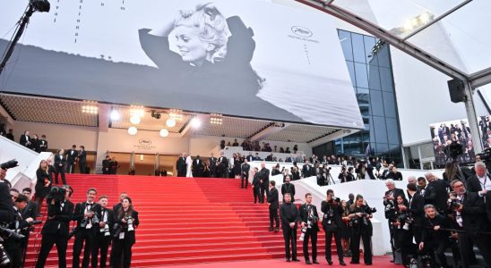 CANNES, FRANCE - MAY 20: Atlosphere of the red carpet during the 76th annual Cannes film festival at  on May 20, 2023 in Cannes, France. (Photo by Stephane Cardinale - Corbis/Corbis via Getty Images)