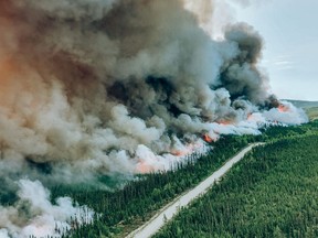 En date de samedi matin, 114 feux de forêt étaient actifs au Québec, dont 82 en zone intensive.