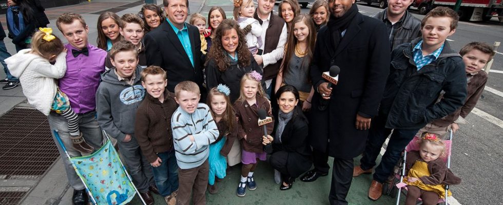 The Duggar family during the 19 Kids and Counting years.