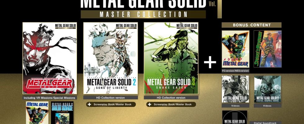 Metal Gear Solid: Master Collection Vol.  1 sera lancé le 24 octobre sur PS5, Xbox Series, Switch et PC