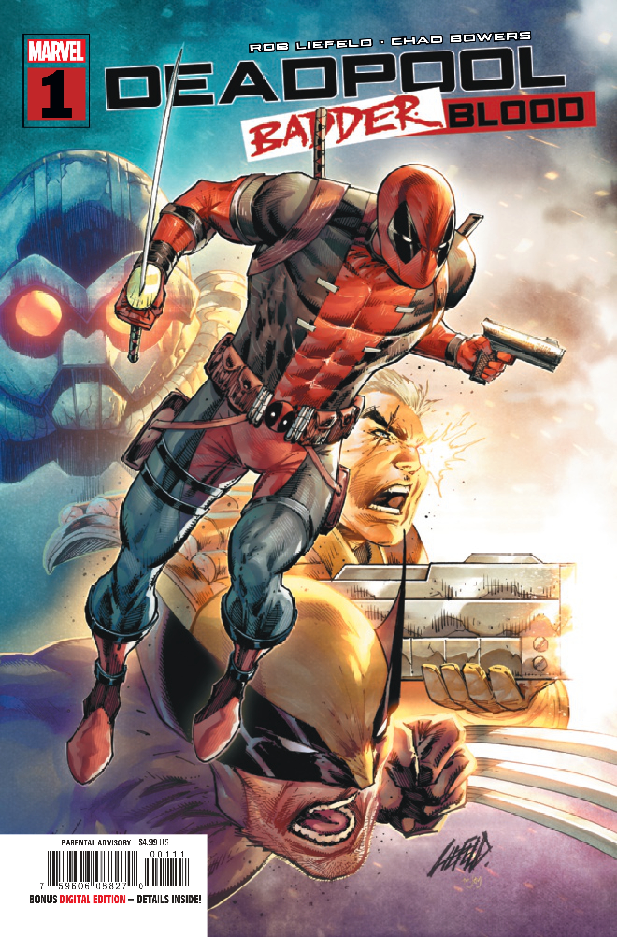 La couverture de Deadpool : Badder Blood #1.