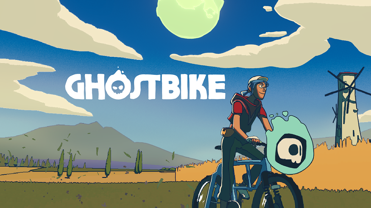 Illustration clé de Ghost Bike avec un vélo et un pilote fantomatiques