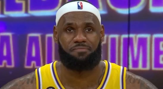 LeBron James during Lakers game