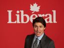 Le chef du Parti libéral du Canada, Justin Trudeau, prend la parole lors d'une collecte de fonds libérale, le lundi 12 juin 2023 à Ottawa.  LA PRESSE CANADIENNE/Adrian Wyld