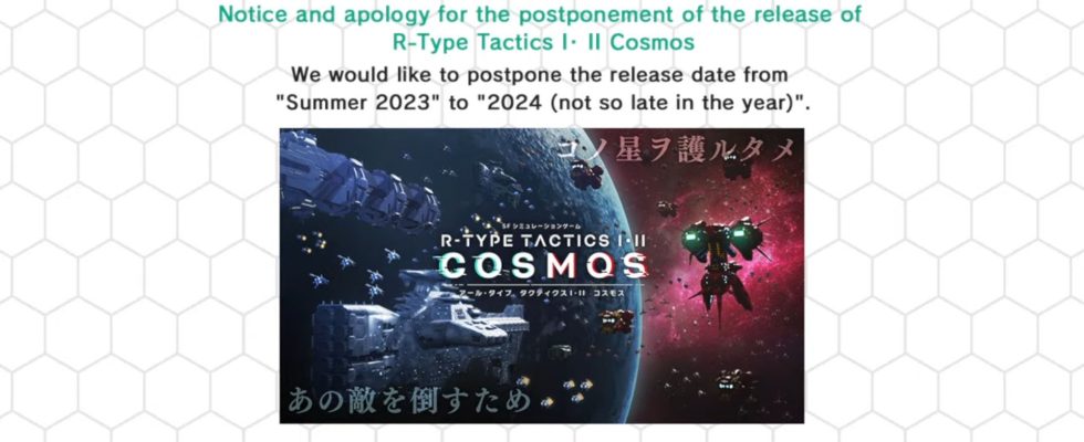 R-Type Tactics I • II Cosmos reporté à 2024