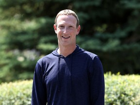 Mark Zuckerberg est représenté sur une photo d'archive