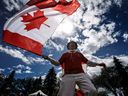 La fête du Canada est célébrée à Edmonton dans une photo d'archive du 1er juillet 2018. Michael Higgins encourage les Canadiens à être fiers de leur nation.