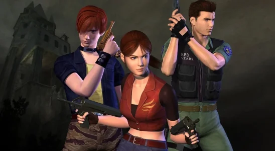 Resident Evil Code Veronica: Steve Burnside, Claire Redfield, and Chris Redfield.