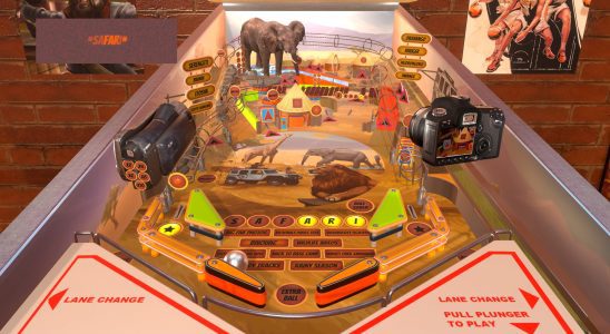 Voyage dans la savane dans Safari Pinball sur Xbox et PC