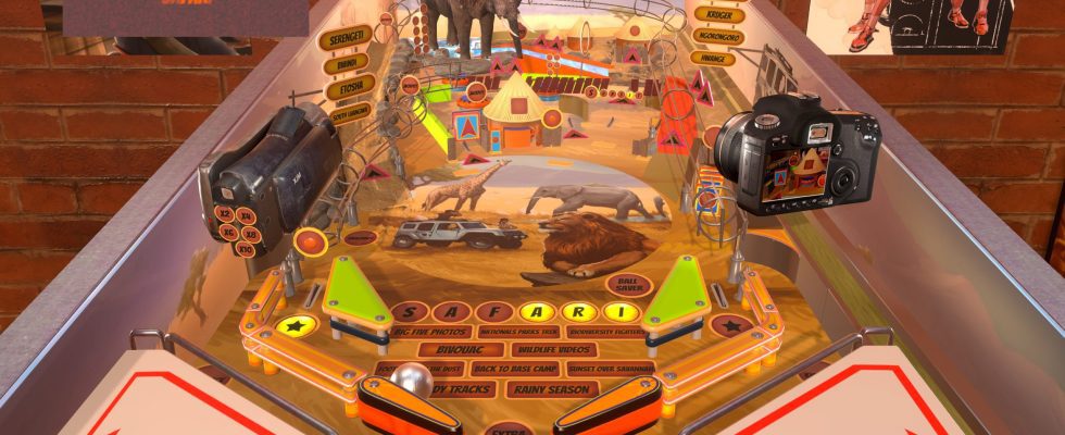 Voyage dans la savane dans Safari Pinball sur Xbox et PC
