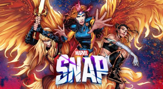 Marvel Snap banner image featuring the logo as well as several Marvel characters