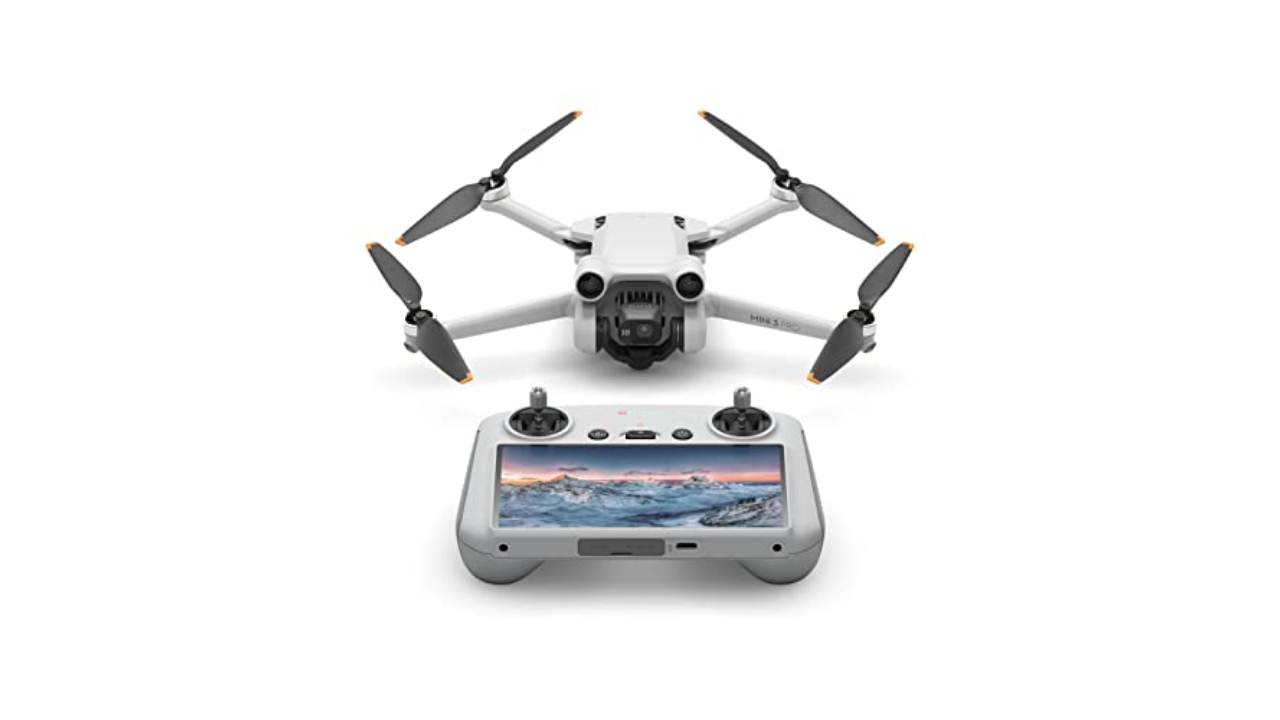Drone léger DJI Mini 3 Pro avec télécommande d'écran DJI RC