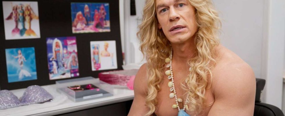Découvrez John Cena dans le rôle de Ken, la sirène aux seins nus, dans la promo de Barbie