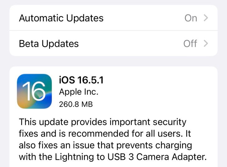 Installer une mise à jour iOS en attente sur un iPhone