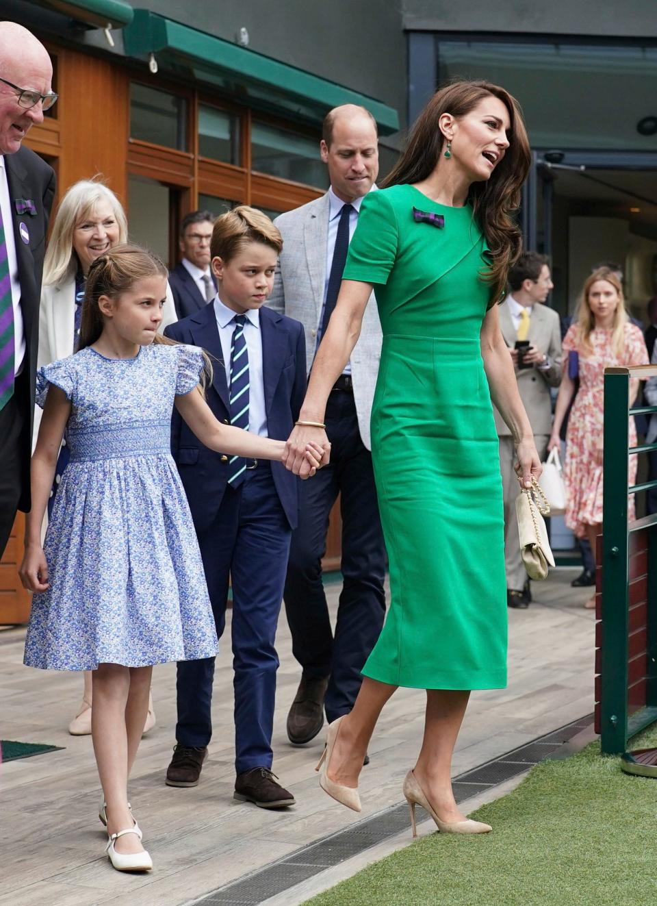 La princesse de Galles et la princesse Charlotte Wimbledon