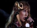 Taylor Swift vu lors d'un spectacle à Tampa lors de sa tournée Eras actuelle.